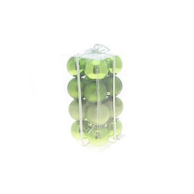 BOX 16 SFERE PALLINE DI NATALE BASIC VERDE CM. 8 BOX 16 SFERE PALLINE DI NATALE BASIC VERDE CM. 8
