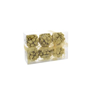 BOX 6 SFERE PALLINE DI NATALE DECORO 13 ORO CM. 7 BOX 6 SFERE PALLINE DI NATALE DECORO 13 ORO CM. 7