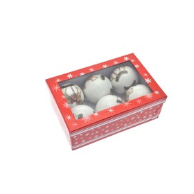 BOX 6 SFERE PALLINE DI NATALE LITO. LISCIO MOD.1944 CM. 5 BOX 6 SFERE PALLINE DI NATALE LITO. LISCIO MOD.1944 CM. 5