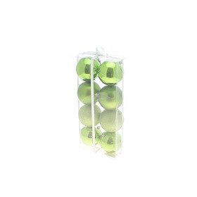 BOX 8 SFERE PALLINE DI NATALE BASIC VERDE CM. 10 BOX 8 SFERE PALLINE DI NATALE BASIC VERDE CM. 10
