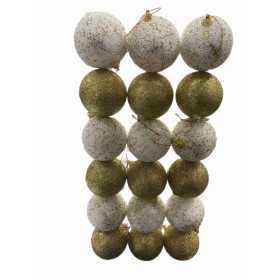BOX SET 18 SFERE PALLINE DI NATALE DEC.1840 ORO CM. 7 BOX SET 18 SFERE PALLINE DI NATALE DEC.1840 ORO CM. 7