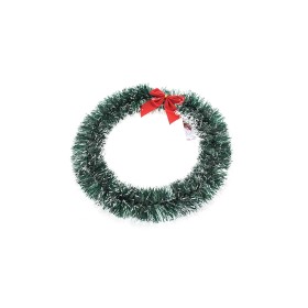 GHIRLANDA DI NATALE PER PORTA TONDO M.043 VERDE/BIANCO CM. 30 GHIRLANDA DI NATALE PER PORTA TONDO M.043 VERDE/BIANCO CM. 30