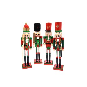 SCHIACCIANOCI DI NATALE 4 COLORI ROSSO/VERDE CM. 55h. SCHIACCIANOCI DI NATALE 4 COLORI ROSSO/VERDE CM. 55h.