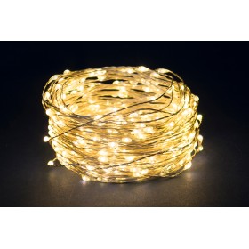 SERIE 100 LUCI DI NATALE MICROLED BIANCO A BATTERIA MT. 10 SERIE 100 LUCI DI NATALE MICROLED BIANCO A BATTERIA MT. 10