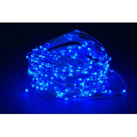 SERIE 100 LUCI DI NATALE MICROLED BLU A BATTERIA MT. 10 SERIE 100 LUCI DI NATALE MICROLED BLU A BATTERIA MT. 10