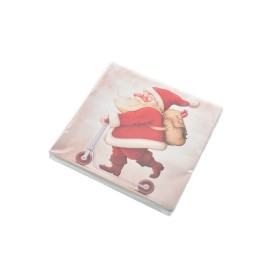 SET 20 TOVAGLIOLI DI NATALE MONO USO DECORAZIONE MONOPATTINO CM. 33x33 SET 20 TOVAGLIOLI DI NATALE MONO USO DECORAZIONE MONOPATTINO CM. 33x33
