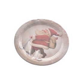 SET 8 PIATTI TONDI DA TAVOLA NATALIZI DECORAZIONE MONOPATTINO CM. 18 SET 8 PIATTI TONDI DA TAVOLA NATALIZI DECORAZIONE MONOPATTINO CM. 18