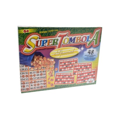 SUPER TOMBOLA SPECIAL CON 48 CARTELLE IN PLASTICA ART. 93