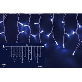 TENDA LUMINOSA DI NATALE 228LED CONNECT FLASH BIANCA ESTERNO MT. 3x0,9 TENDA LUMINOSA DI NATALE 228LED CONNECT FLASH BIANCA ESTERNO MT. 3x0,9