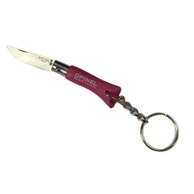 OPINEL COLTELLO INOX N. 2 CON PORTACHIAVE ROSA FUXIA OPINEL COLTELLO INOX N. 2 CON PORTACHIAVE ROSA FUXIA