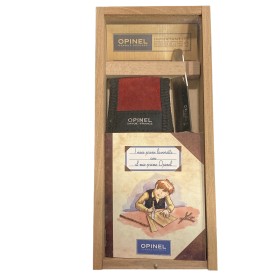 OPINEL INOX N. 7 PUNTA TONDA MON PREMIER CON FODERO E SCATOLA IN LEGNO OPINEL INOX N. 7 PUNTA TONDA MON PREMIER CON FODERO E SCATOLA IN LEGNO