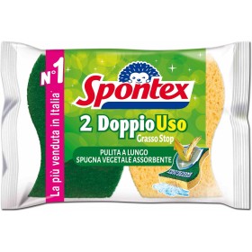 SPONTEX SPUGNA ABRASIVA A DOPPIO USO PZ. 2 SPONTEX SPUGNA ABRASIVA A DOPPIO USO PZ. 2