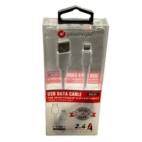 CAVO USB PER CARICA E TRASMISSIONE DATI TELEFONINO MT. 1,5 CAVO USB PER CARICA E TRASMISSIONE DATI TELEFONINO MT. 1,5