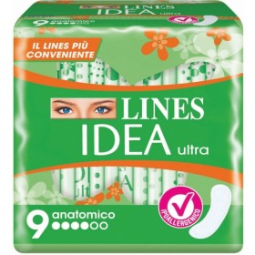 LINES IDEA ULTRA ASSORBENTE ANATOMICO 9PZ LINES IDEA ULTRA ASSORBENTE ANATOMICO 9PZ