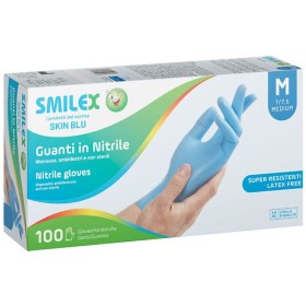 SKIN BLU PRO GUANTI NITRILE M 100PZ SKIN BLU PRO GUANTI NITRILE M 100PZ
