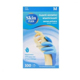 SKIN PROTEK GUANTI NITRILE FLEX AZZURRI M 100PZ SKIN PROTEK GUANTI NITRILE FLEX AZZURRI M 100PZ