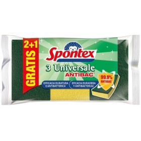 SPONTEX SPUGNA ABRASIVA UNIVERSALE 2+1 SPONTEX SPUGNA ABRASIVA UNIVERSALE 2+1