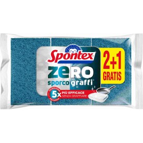 SPONTEX SPUGNA ZERO SPORCO GRASSI PZ. 2+1 SPONTEX SPUGNA ZERO SPORCO GRASSI PZ. 2+1