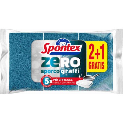 SPONTEX SPUGNA ZERO SPORCO GRASSI PZ. 2+1
