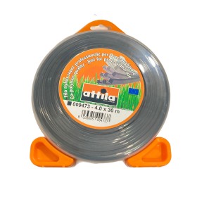 ATTILA FILO PER DECESPUGLIATORE QUADRO MT. 30 DIAM. 4 mm. ATTILA FILO PER DECESPUGLIATORE QUADRO MT. 30 DIAM. 4 mm.
