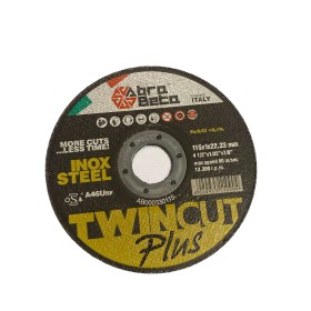 ABRABETA A46u DISCO PER FERRO TWIN CUT PLUS DIAM. MM. 115x1,0x22,23 ABRABETA A46u DISCO PER FERRO TWIN CUT PLUS DIAM. MM. 115x1,0x22,23