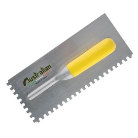 AUSTRALIAN FRATTONE A DENTI CON MANICO IN GOMMA CM. 28x12 MM. 12x12 DX AUSTRALIAN FRATTONE A DENTI CON MANICO IN GOMMA CM. 28x12 MM. 12x12 DX