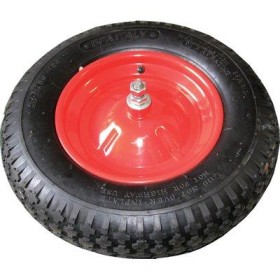 RUOTA PNEUMATICA PER CARRIOLA BPA MM. 370x80 DISCO METALLO MOZZO MM. 100 RUOTA PNEUMATICA PER CARRIOLA BPA MM. 370x80 DISCO METALLO MOZZO MM. 100