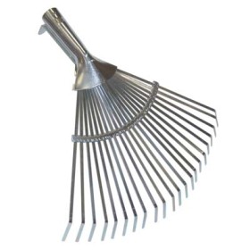 SCOPA GIARDINO A VENTAGLIO IN ACCIAIO ZINCATO CM. 29/48x43 OCCHIO CONICO MM. 26 SCOPA GIARDINO A VENTAGLIO IN ACCIAIO ZINCATO CM. 29/48x43 OCCHIO CONICO MM. 26