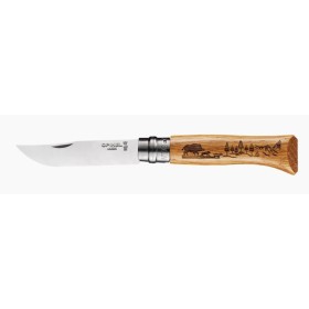 OPINEL COLTELLO INOX N. 8 ANIMALIA CINGHIALE CON MANICO IN QUERCIA OPINEL COLTELLO INOX N. 8 ANIMALIA CINGHIALE CON MANICO IN QUERCIA