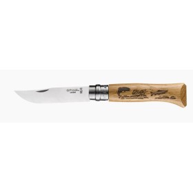 OPINEL COLTELLO INOX N. 8 ANIMALIA PESCE CON MANICO IN QUERCIA OPINEL COLTELLO INOX N. 8 ANIMALIA PESCE CON MANICO IN QUERCIA