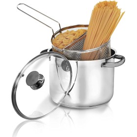 AETERNUM CUOCIPASTA DIVINA DIAM. 22 CON 2 CESTELLI IN ACCIAIO INOX AETERNUM CUOCIPASTA DIVINA DIAM. 22 CON 2 CESTELLI IN ACCIAIO INOX
