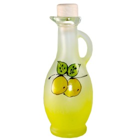 BOTTIGLIA EGIZIA IN VETRO GIALLO SATINATO CON TAPPO CC. 500 BOTTIGLIA EGIZIA IN VETRO GIALLO SATINATO CON TAPPO CC. 500