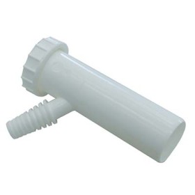 CANOTTO PP CON GHIERA E 1 ATTACCO BIANCO MM. 40x1 - 1/2 CANOTTO PP CON GHIERA E 1 ATTACCO BIANCO MM. 40x1 - 1/2