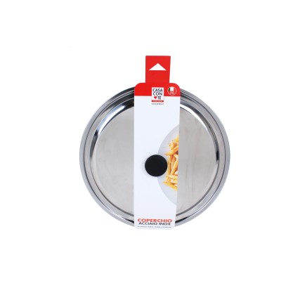 CASA CON TE COPERCHIO IN ACCIAIO INOX CM. 24