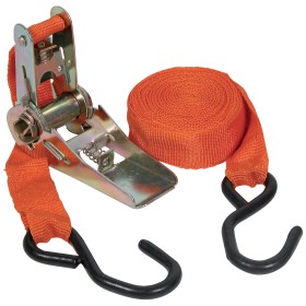 CINGHIA A CRICCHETTI CON 2 GANCI 1x5 MT. CINGHIA A CRICCHETTI CON 2 GANCI 1x5 MT.