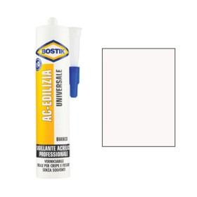 BOSTIK SILICONE ACRILICO AC EDILIZIA BIANCO VERNICIABILE ML. 300 BOSTIK SILICONE ACRILICO AC EDILIZIA BIANCO VERNICIABILE ML. 300