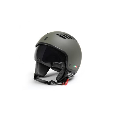 CASCO DA MOTO VENTO MATT GREEN OPACO CON VISIERINO TAGLIA XS AL XL