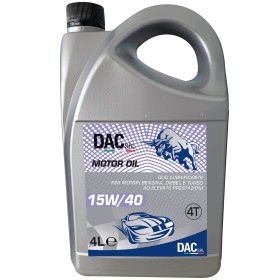 OLIO PER MOTORE BENZINA DIESEL 15W40 LT. 4 OLIO PER MOTORE BENZINA DIESEL 15W40 LT. 4