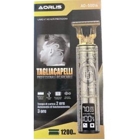 AORLIS TAGLIACAPELLI REGOLA BARBA A BATTERIA RICARICABILE CON INDICATORE LUMINOSO AORLIS TAGLIACAPELLI REGOLA BARBA A BATTERIA RICARICABILE CON INDICATORE LUMINOSO