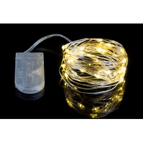 20 MICROLED SLIM A BATTERA 2M PER USO INTERNO LUCE CALDA 20 MICROLED SLIM A BATTERA 2M PER USO INTERNO LUCE CALDA