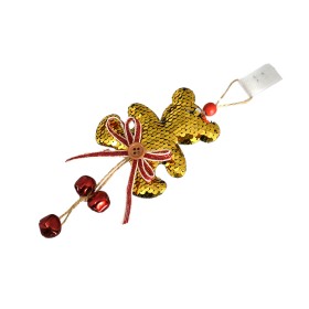 APPENDINO A FORMA DI  ORSO COLORE PAILLETTES ORO CM.  8,5x9,5 APPENDINO A FORMA DI  ORSO COLORE PAILLETTES ORO CM.  8,5x9,5
