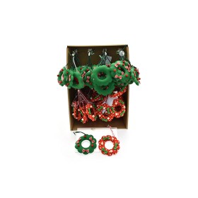 APPENDINO A FORMA DI GHIRLANDA PER DECORO NATALIZIO COLORE ASSORTITO APPENDINO A FORMA DI GHIRLANDA PER DECORO NATALIZIO COLORE ASSORTITO