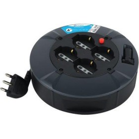 AVVOLGICAVO DOMESTICO ELECTRALINE 2P+T 16A BIPASSO SCHUKO X4 NXMMQ 3X1 MT. 4 AVVOLGICAVO DOMESTICO ELECTRALINE 2P+T 16A BIPASSO SCHUKO X4 NXMMQ 3X1 MT. 4