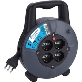 AVVOLGICAVO DOMESTICO ELECTRALINE 2P+T 16A BIPASSO SCHUKO X4 NXMMQ 3X1,5 MT. 5 AVVOLGICAVO DOMESTICO ELECTRALINE 2P+T 16A BIPASSO SCHUKO X4 NXMMQ 3X1,5 MT. 5