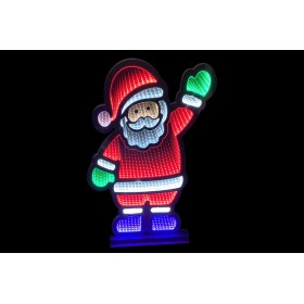 BABBO NATALE INFINITY LIGHT CON LUMINOSO TRASFORMATORE CM. 74h. BABBO NATALE INFINITY LIGHT CON LUMINOSO TRASFORMATORE CM. 74h.
