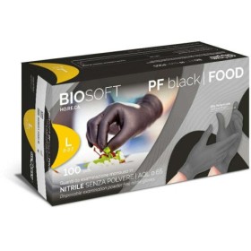 BIOSOFT GUANTI USA E GETTA NITRILE NERO PZ. 100 TG L BIOSOFT GUANTI USA E GETTA NITRILE NERO PZ. 100 TG L