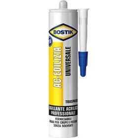 BOSTIK SILICONE ACRILICO AC EDILIZIA TRASPARENTE VERNICIABILE ML 300 BOSTIK SILICONE ACRILICO AC EDILIZIA TRASPARENTE VERNICIABILE ML 300