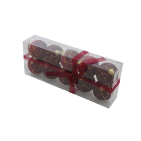 BOX 10 PALLINE SFERE PER ALBERO DI NATALE DECORO ROSSO CM. 6 BOX 10 PALLINE SFERE PER ALBERO DI NATALE DECORO ROSSO CM. 6