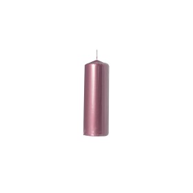 CANDELA NATALIZIA PILLAR COLORE ROSA METAL CM. 5x15h. CANDELA NATALIZIA PILLAR COLORE ROSA METAL CM. 5x15h.