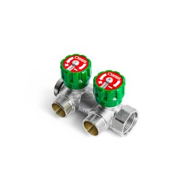 COLLETTORE CON RUBINETTI A 2 VIE MF 3/4 USCITA MASCHIO 24x19 GENERAL FITTINGS COLLETTORE CON RUBINETTI A 2 VIE MF 3/4 USCITA MASCHIO 24x19 GENERAL FITTINGS